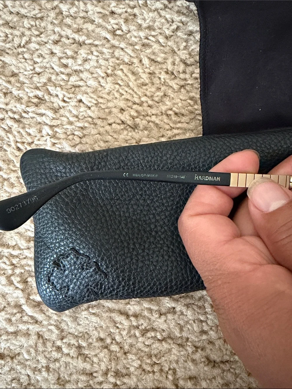 Men's Gold  Chrome Hearts Frame Sunglasses with Gradient Smoke Lenses